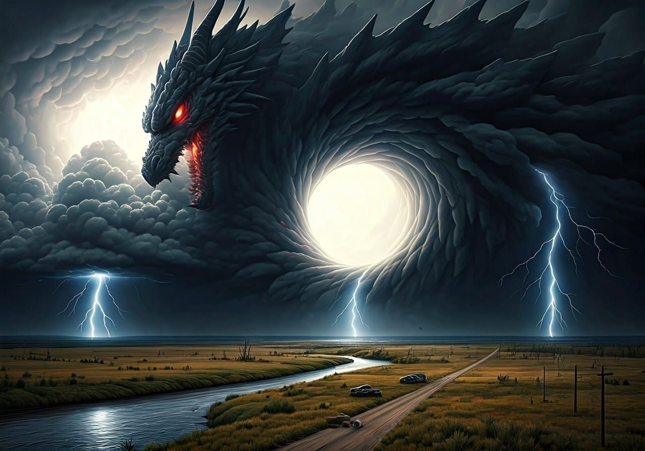 Majestic, Dark Storm Dragon Unleashes Fury