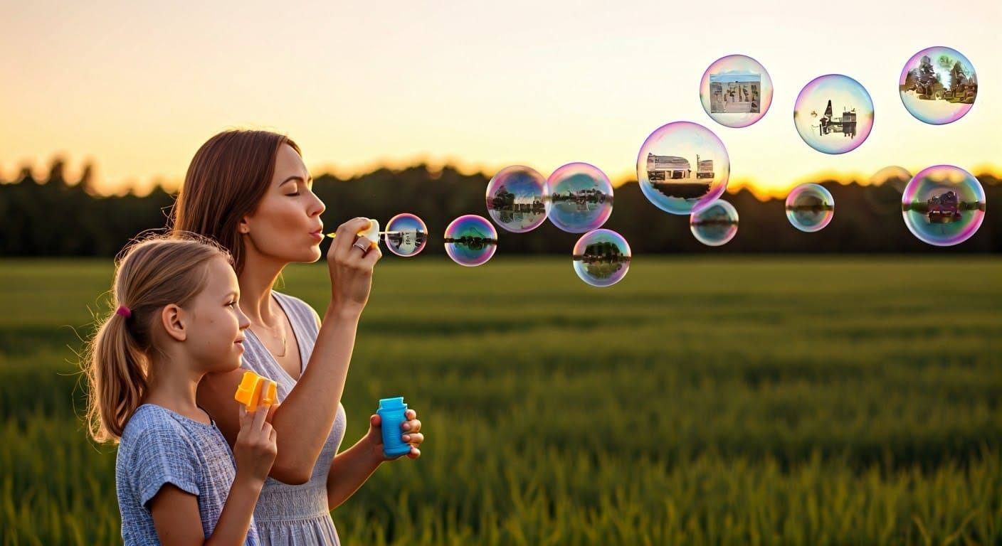 Twilight Bubbles: Visions of a Daughter's Future