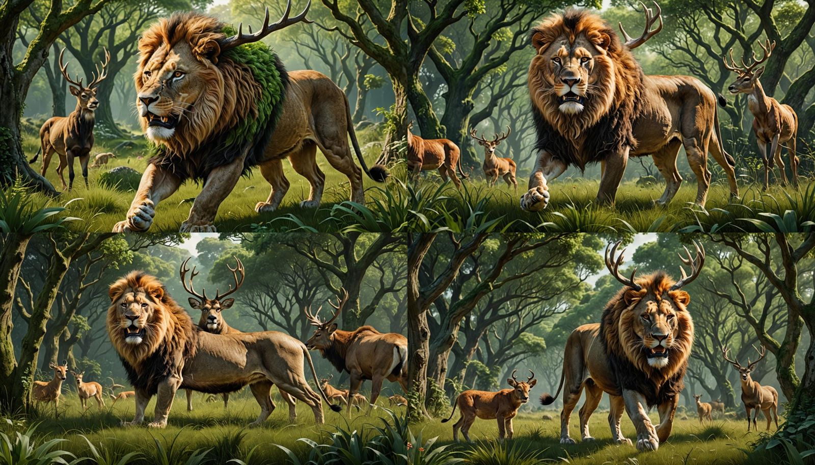 Hyperrealistic 3D Lion With Prey: Digital Art