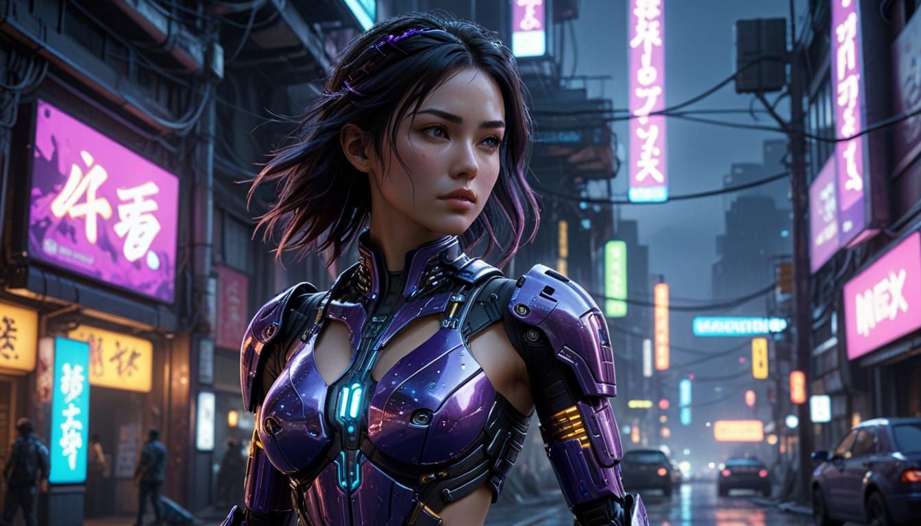 Cyberpunk Goddess of Gaming