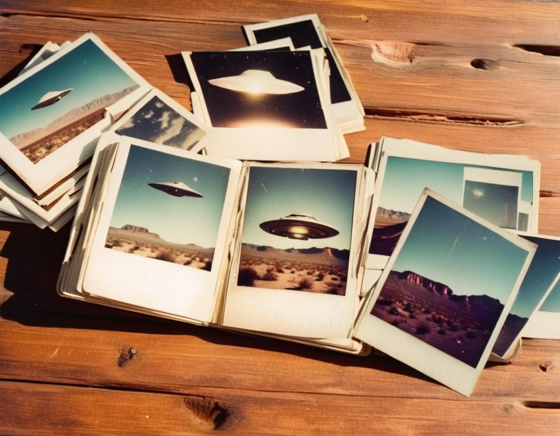Vintage Photo Album Reveals Desert UFOs