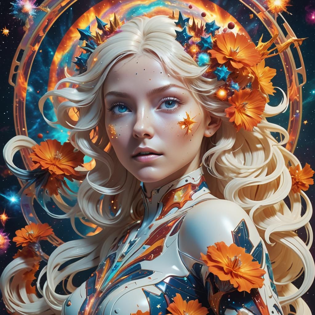 Vibrant Star Cluster Explosion in Plasma Maelstrom