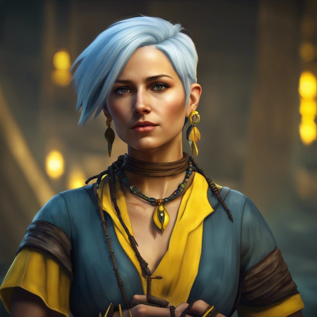 Fantasy Adventurer with Dagger, Cinematic Realism