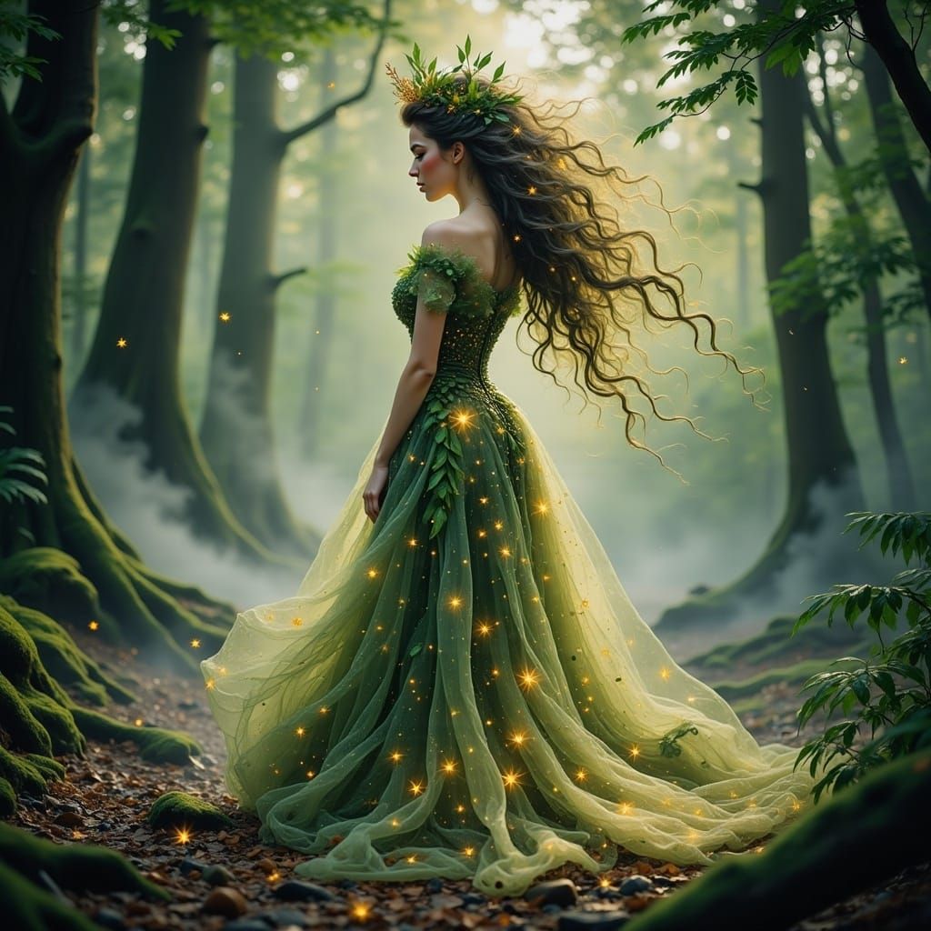 Mystical Forest Princess in Enchanted Woodland