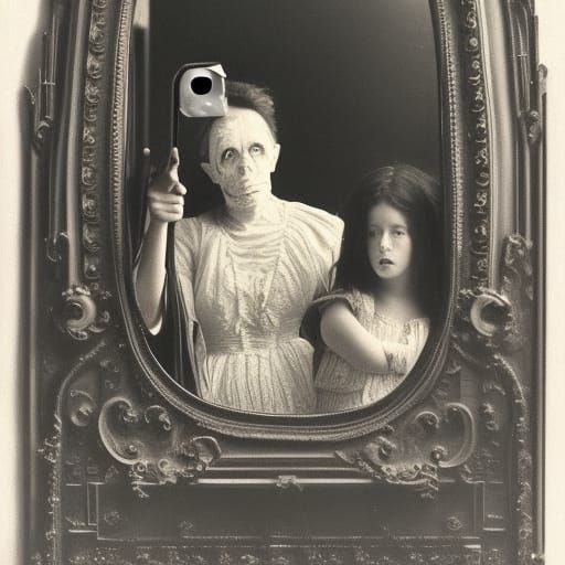 Taking a Selfie in a bathroom mirror