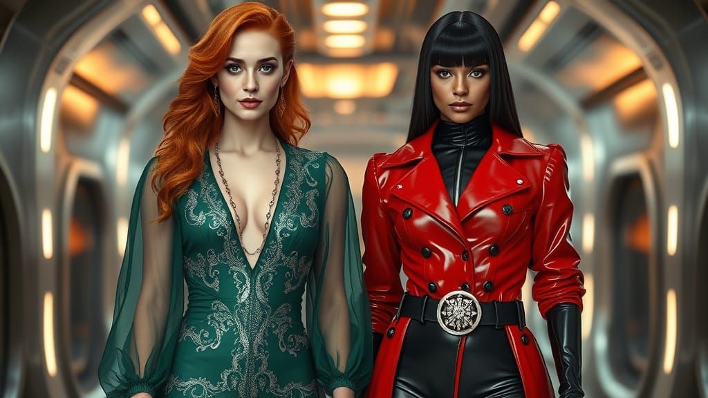 Elegant Women Exude Empowered Confidence in Art Nouveau and ...