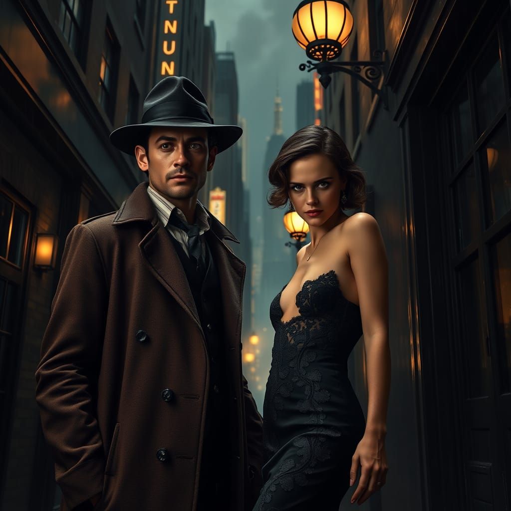 Gritty Film Noir Detective Meets Mysterious Femme Fatale in ...