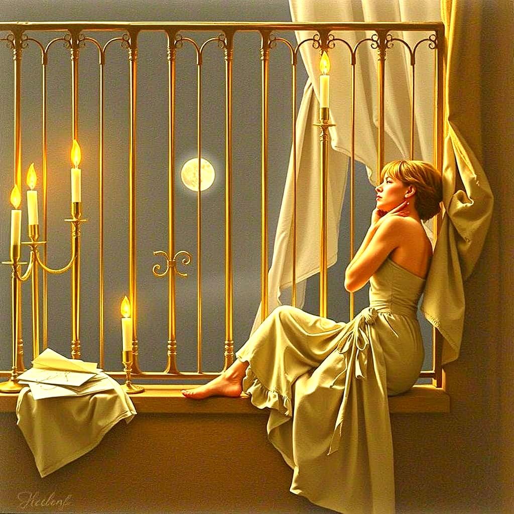 Romantic Couple in a Whimsical Dreamscape