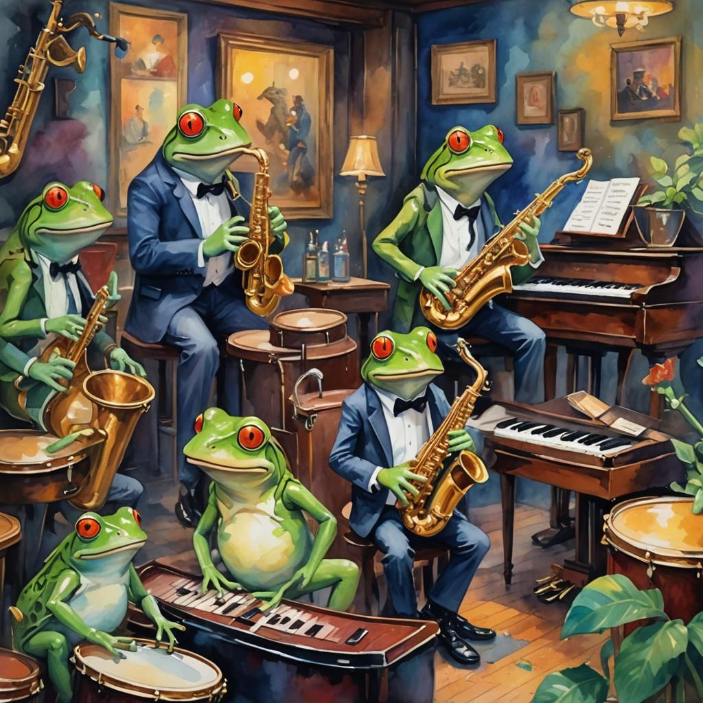 The Jamming Jazz Frogs.