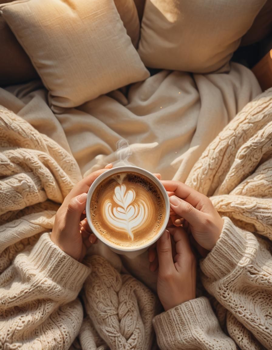 Cozy Morning: A Warm Digital Painting of Serenity