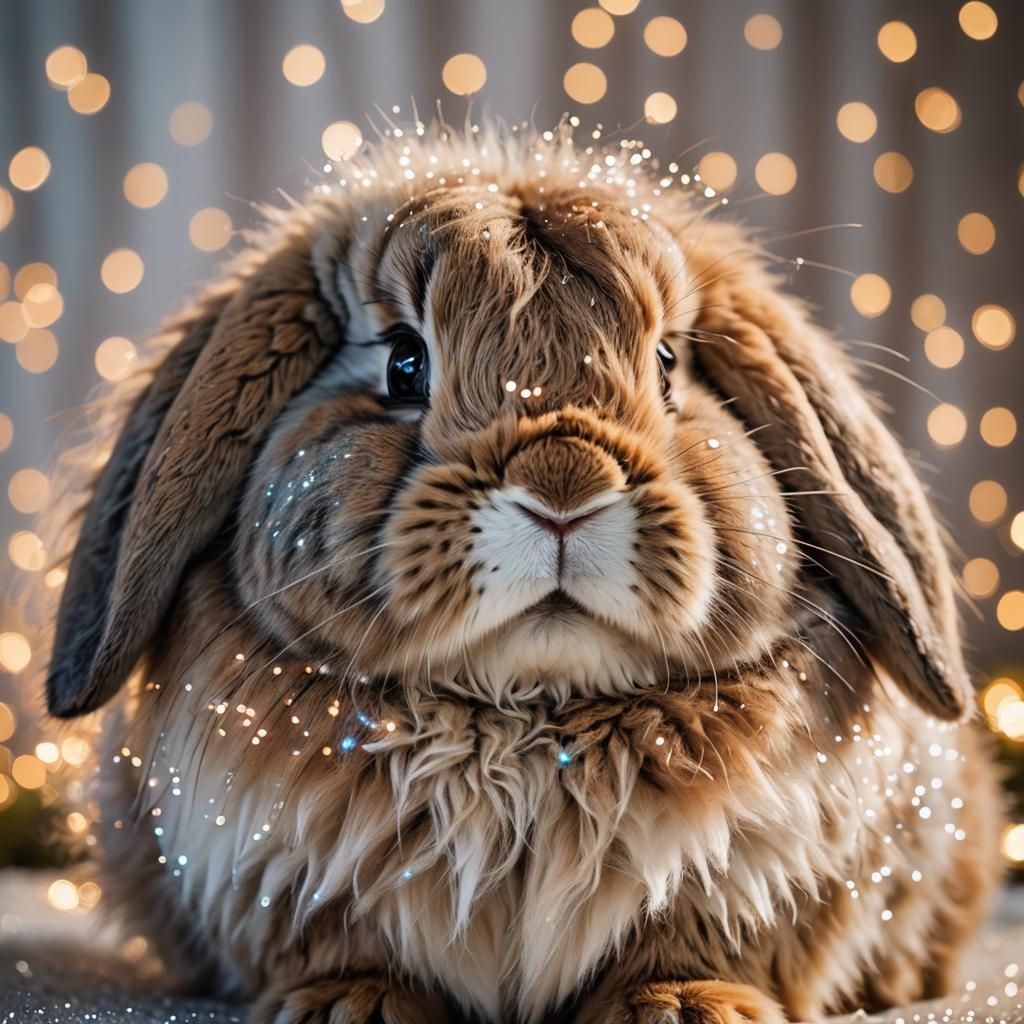 Sparkling Fur Bunny in Professional Photography