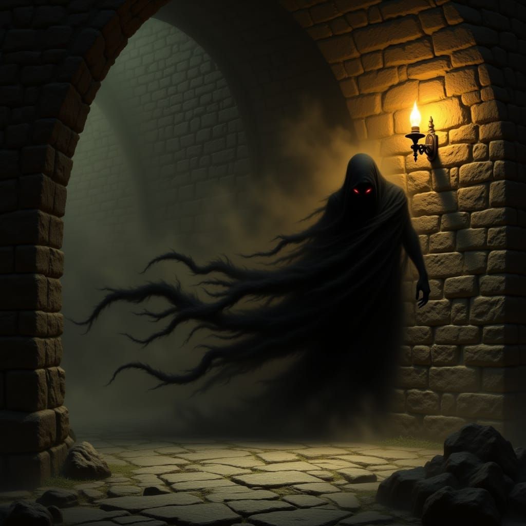 Lothar the Shadow Walker Steps into a Dimly Lit Room