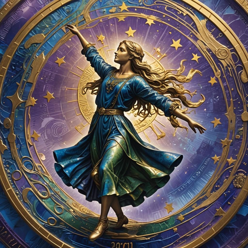 Dance of the Euro Coin: Mystical Matte Painting