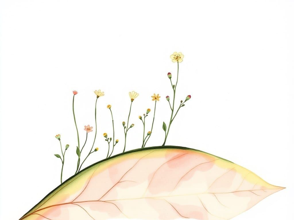 Wildflowers Bloom from Pen: Impressionist Pastel Art