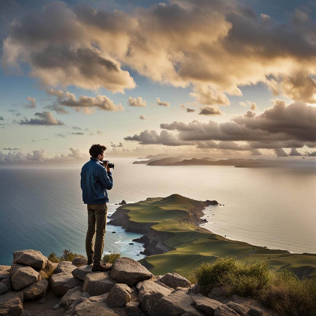 Ocean View Portrait at Dawn