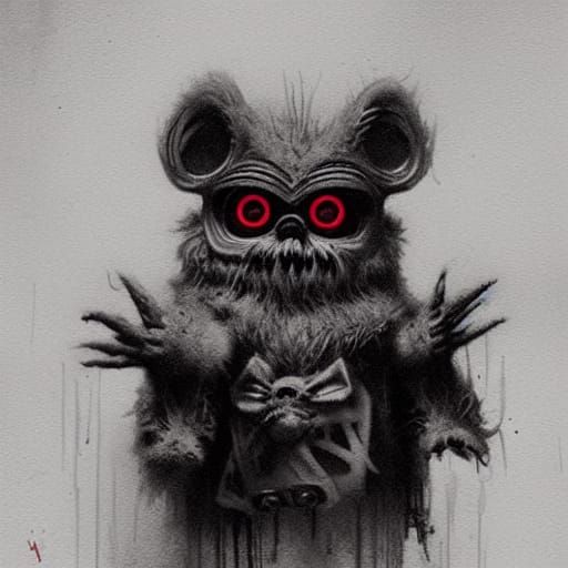 Horrific Furby in Gustave Doré Style