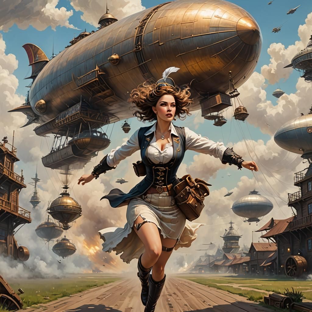 "That fiend got off the airship before me. And he got the ga...