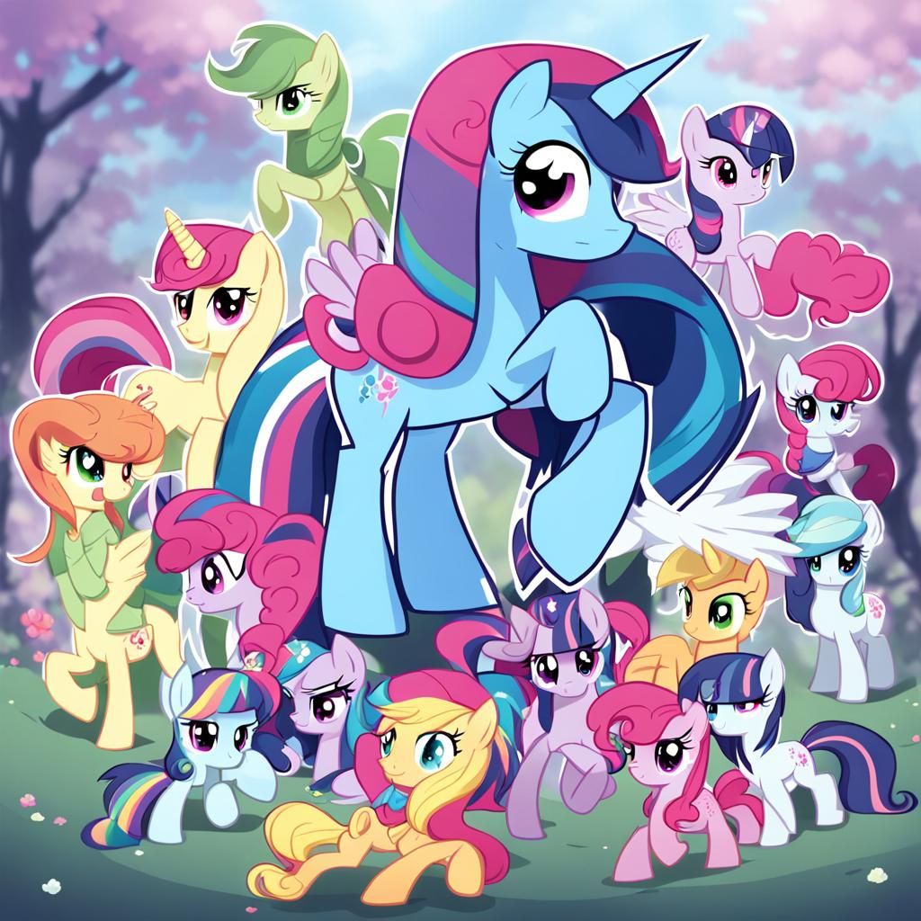 My Little Pony OC in Anime Style