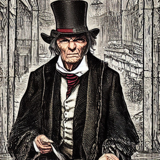 Ebenezer Scrooge's Moody Humbug Moment