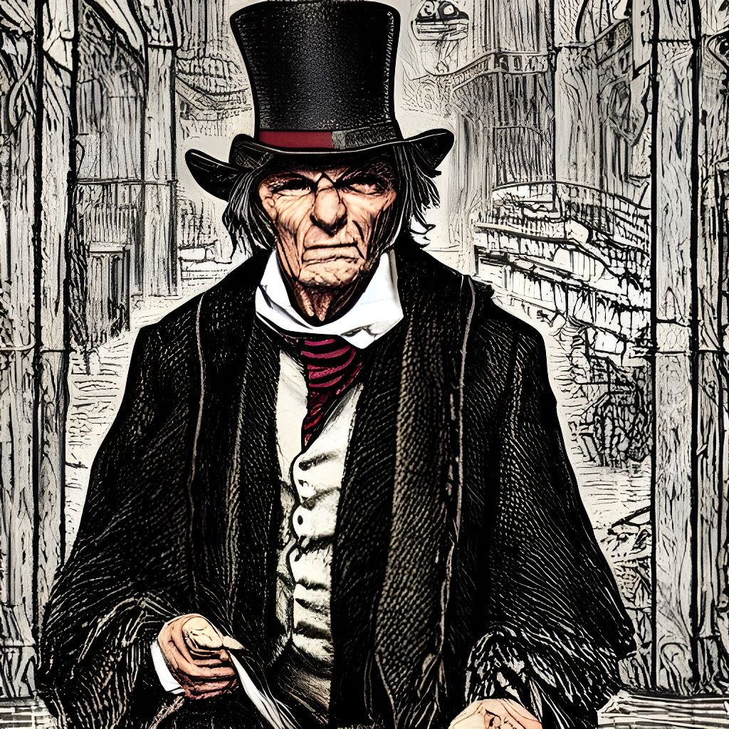Ebenezer Scrooge's Moody Humbug Moment