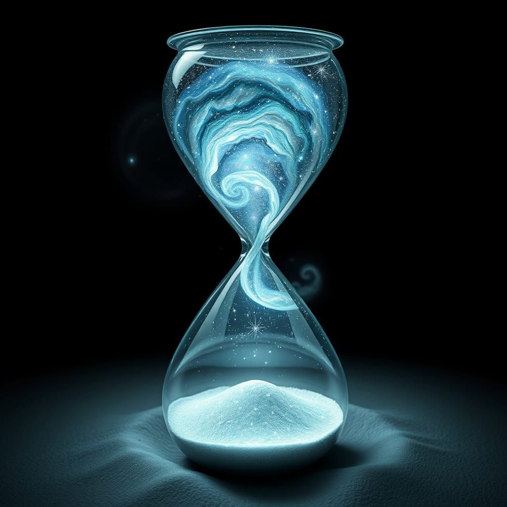 Galactic Hourglass Erodes in Cosmic Blackness