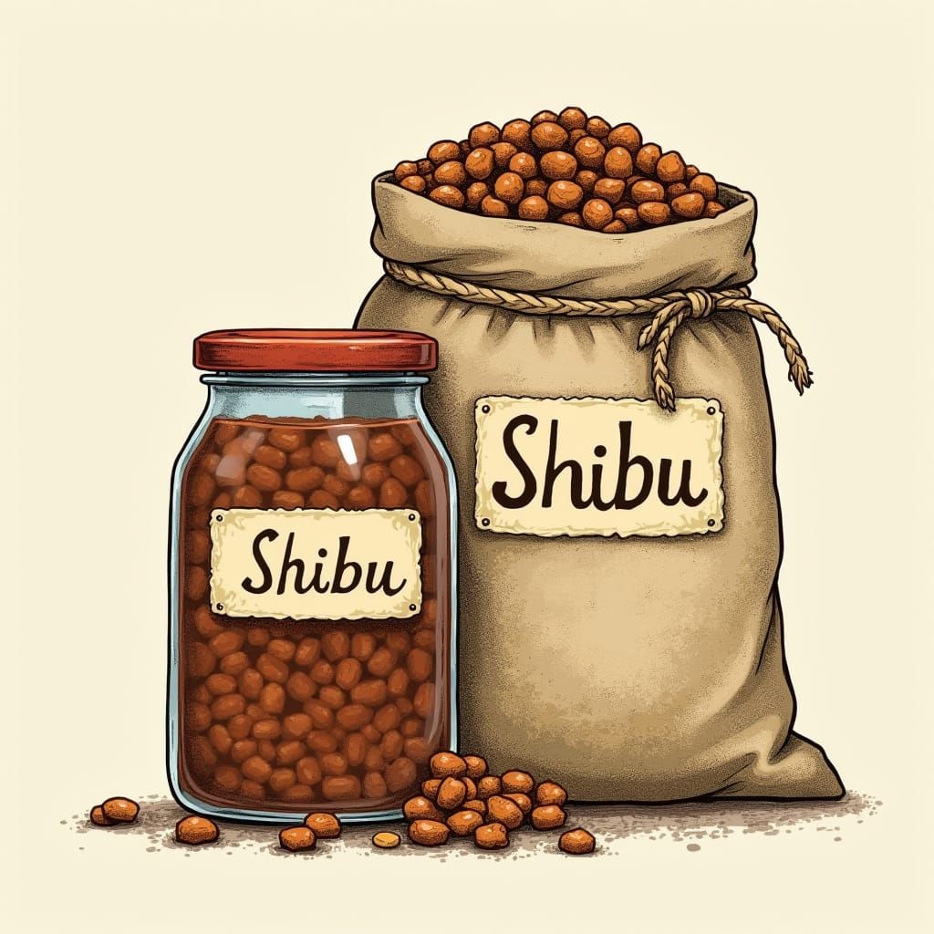 Dog Food Still Life in Folk Art Style