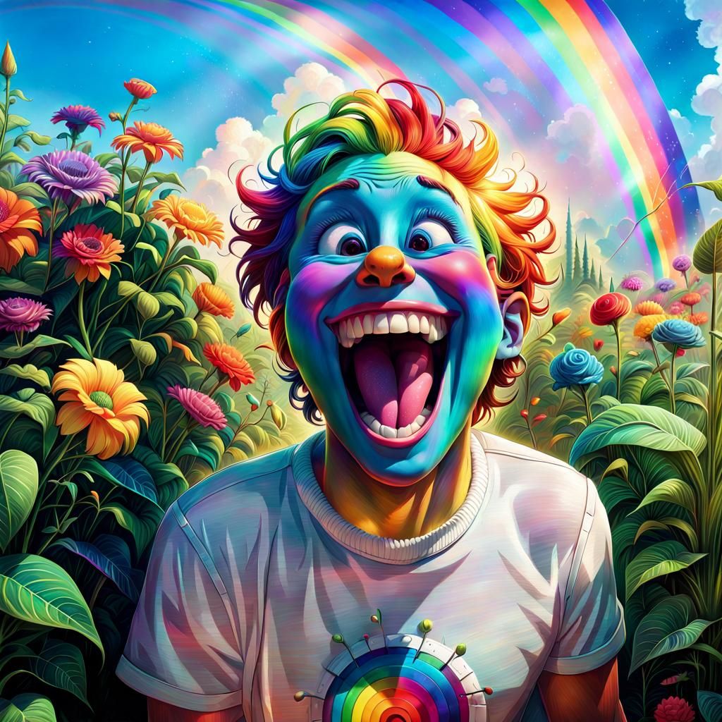 Laugh til I am Blue in the Face