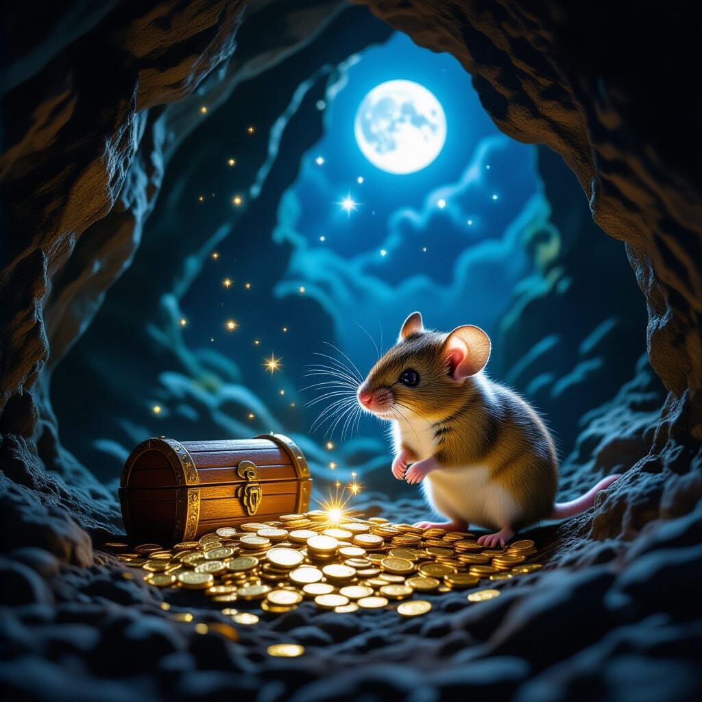 Mouse's Treasure: A Cautious Journey into the Unknown