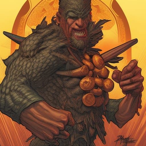 Comic Book Art in Style of Brooks and Mumford