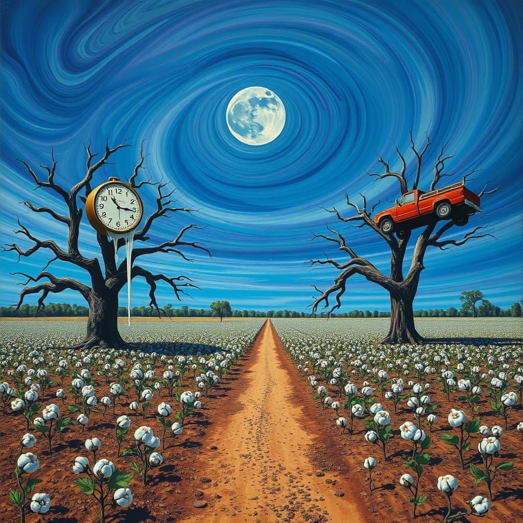 Surreal South Carolina Landscape in Dalí Style