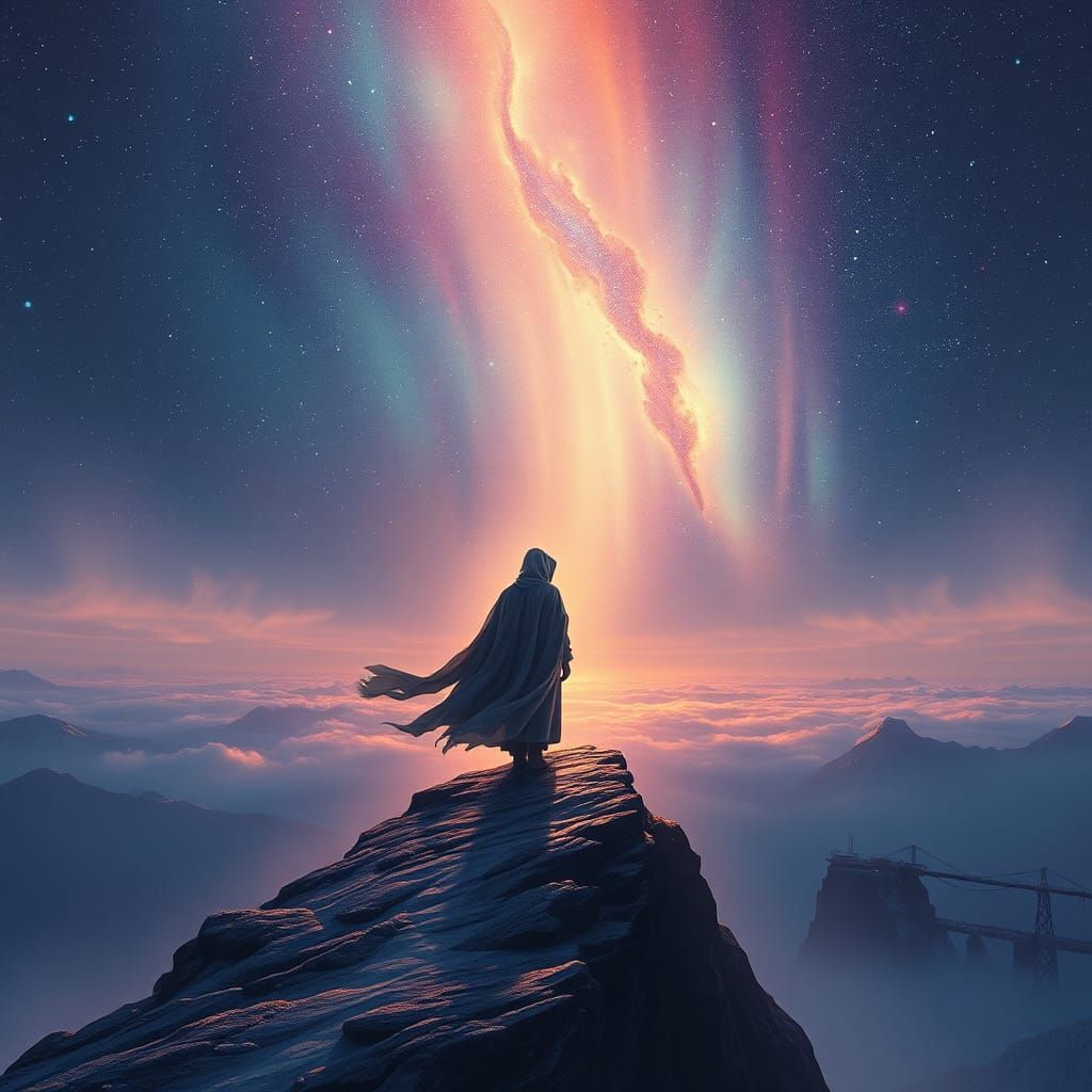 Ethereal Figure at the Edge of Existence