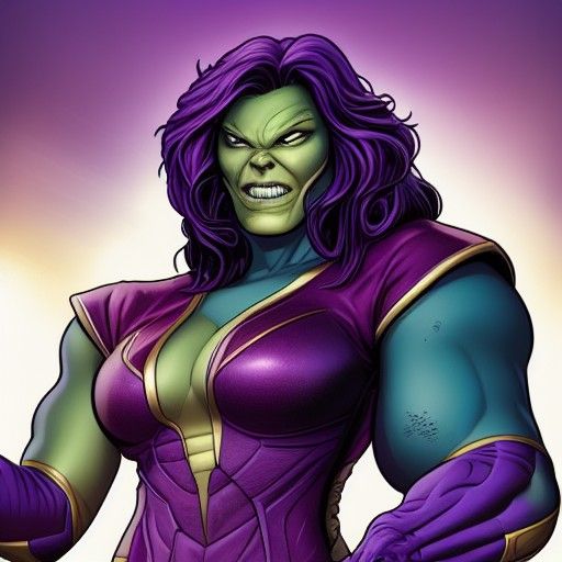 Female Thanos Does the Dishes: Comic Book Art