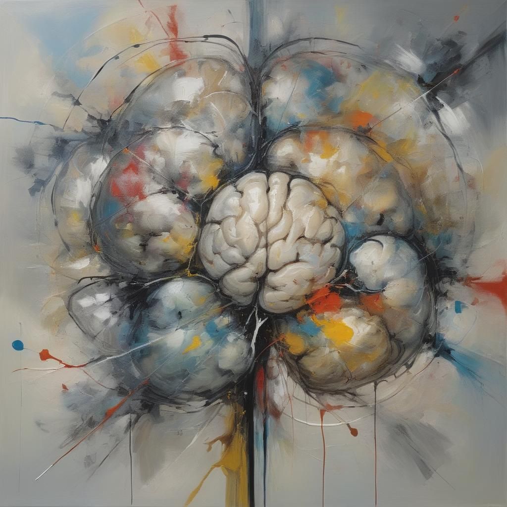 Abstract Painting of a Brain Tumor