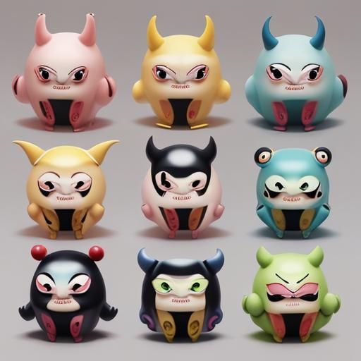 Zany Japanese Art: Silly Little Monsters