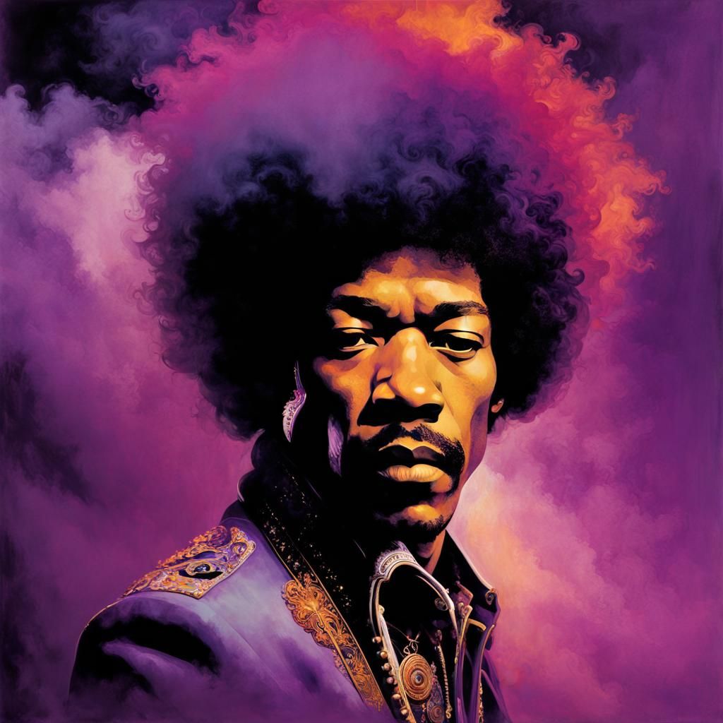 Psychedelic Purple Haze Album Cover Art