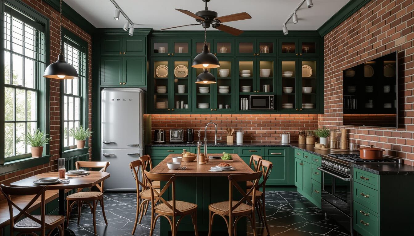 Victorian Kitchen Design with Modern Appliances