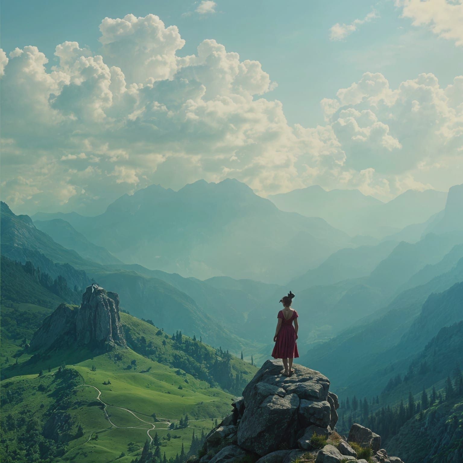 Solitary Bird Sings in Distant Lands