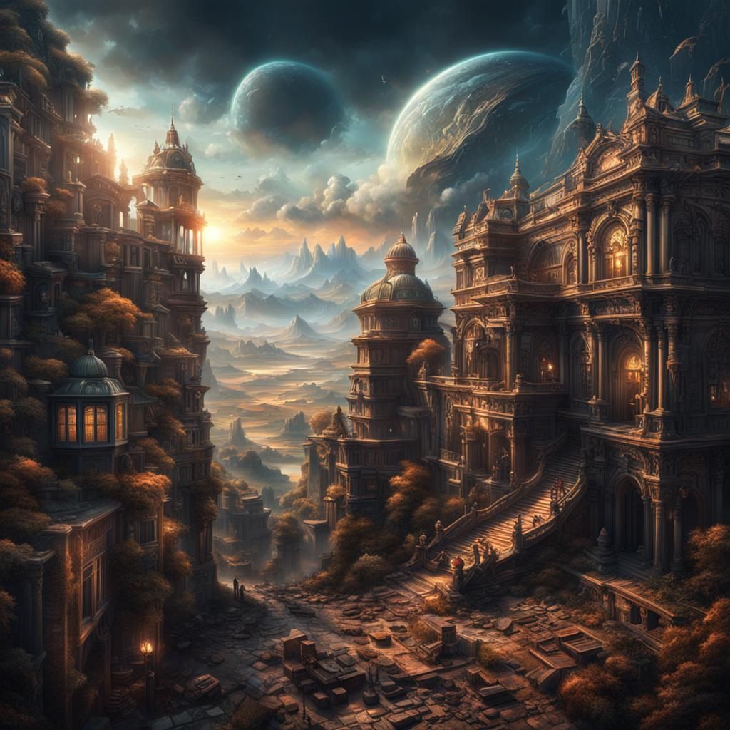 Surreal World Revealed: Digital Matte Painting