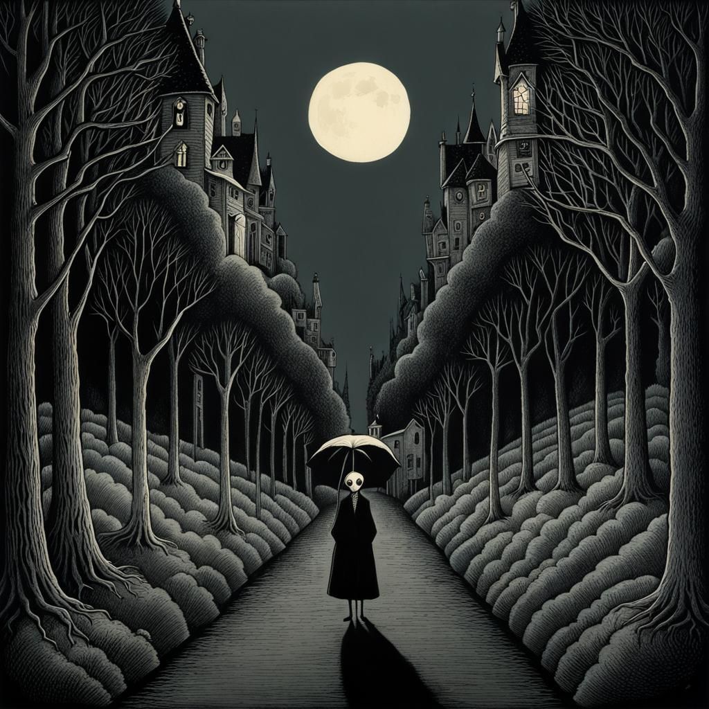 Eerie Loneliness Inspired by Gothic Horror Art