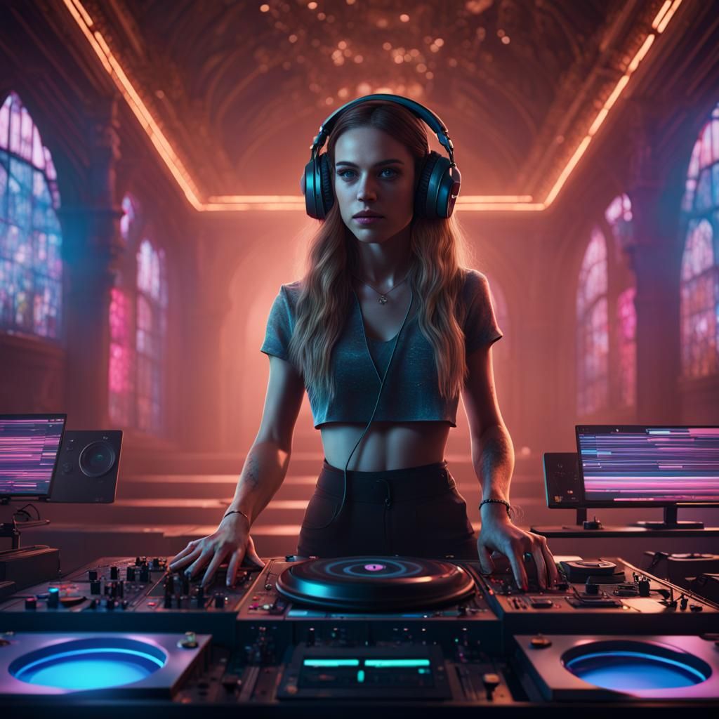 Madelyn Cline as Techno DJ in Afterlife