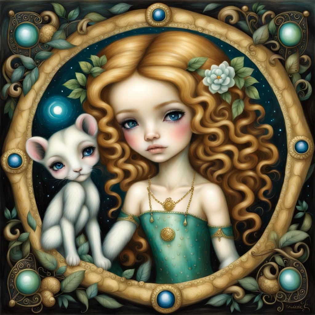 Leo Zodiac Sign in Surrealist Style