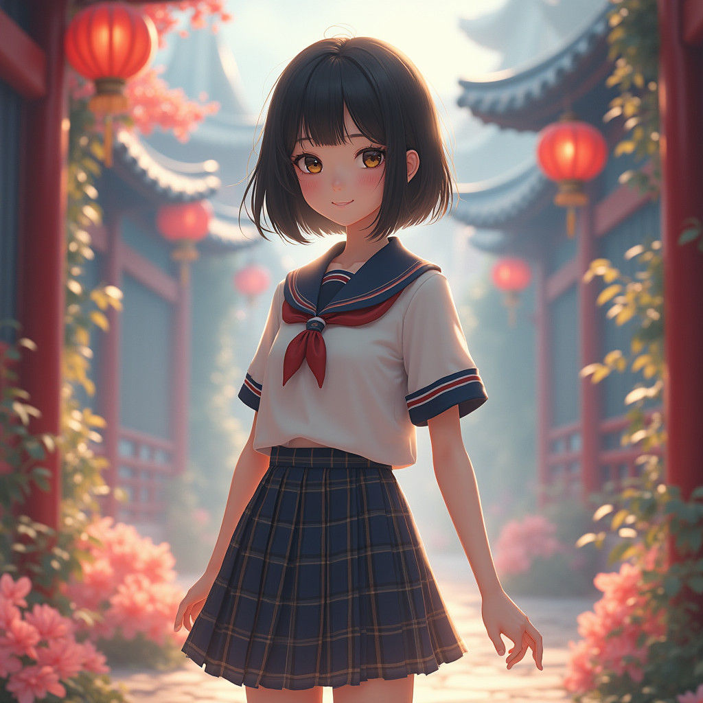 Korean Beauty Standards: Japanese Girl in School Uniform