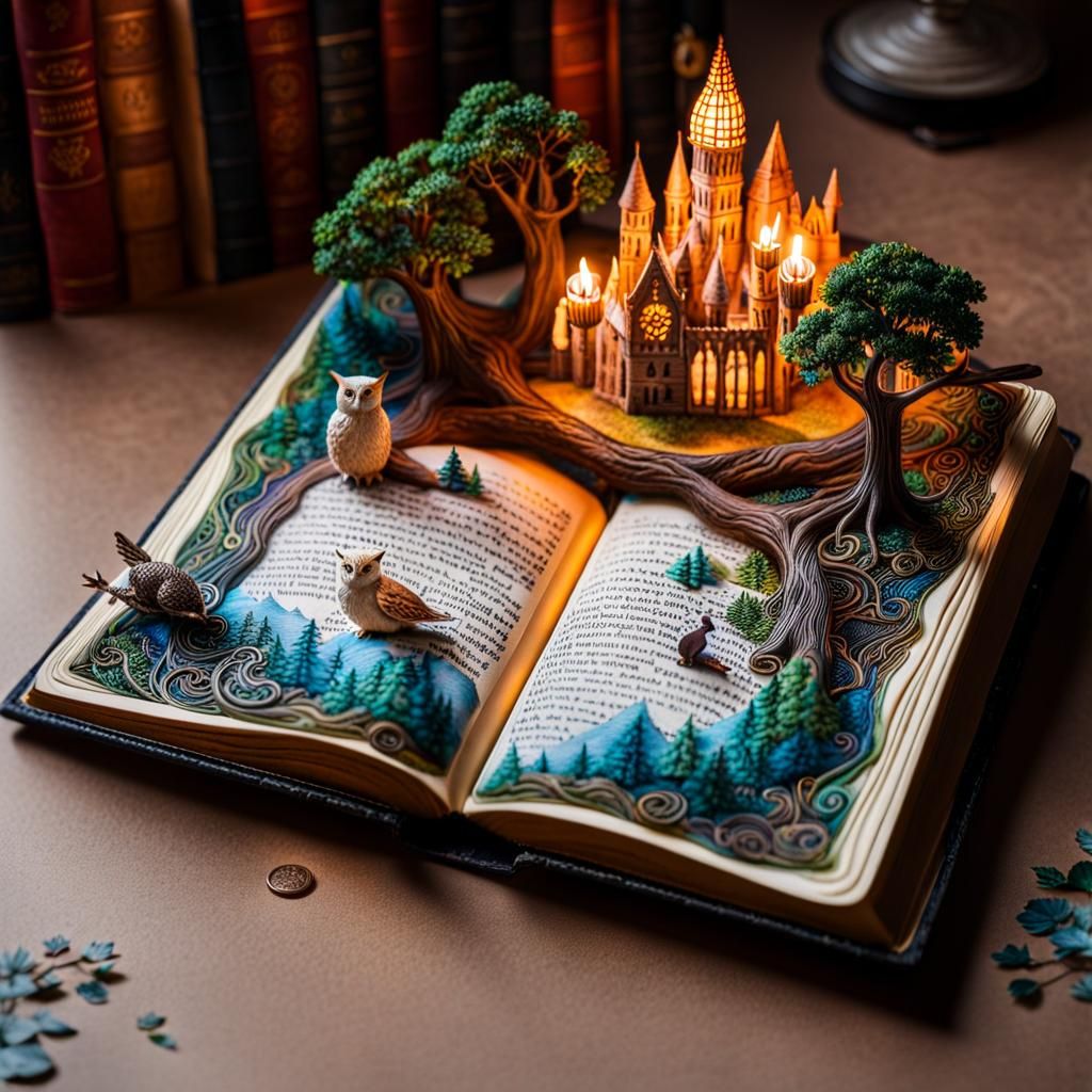 Harry Potter Miniature World in Watercolor and Ink