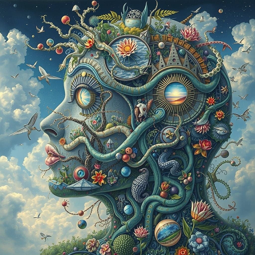 Ethereal Dreamscapes of Gaia: Vibrant, Multi-Layered Fantasy...