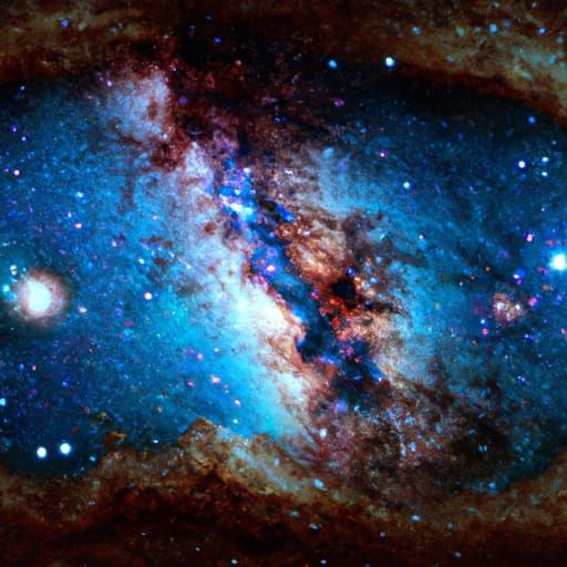 Milky Way in Van Gogh Style: Holographic Cosmic Art