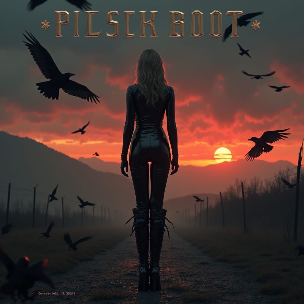 Taylor Swift as Gothic Prison Guard Magazine Cover