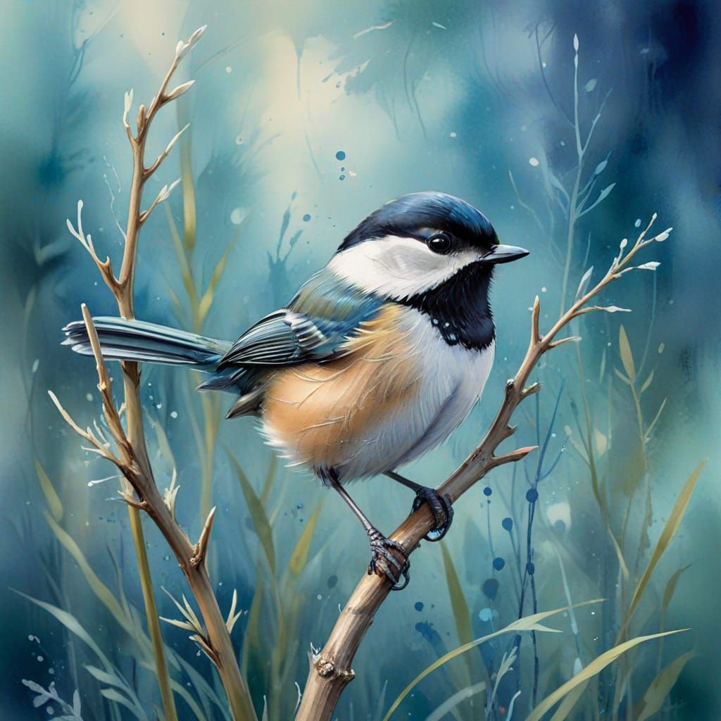 chickadee bird.