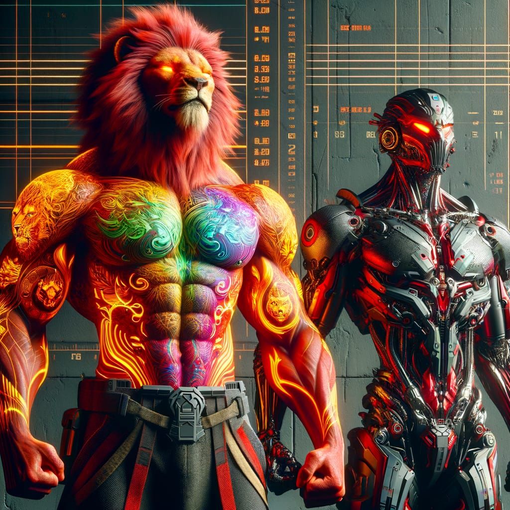 Cyberpunk Avatars in Futuristic Armor