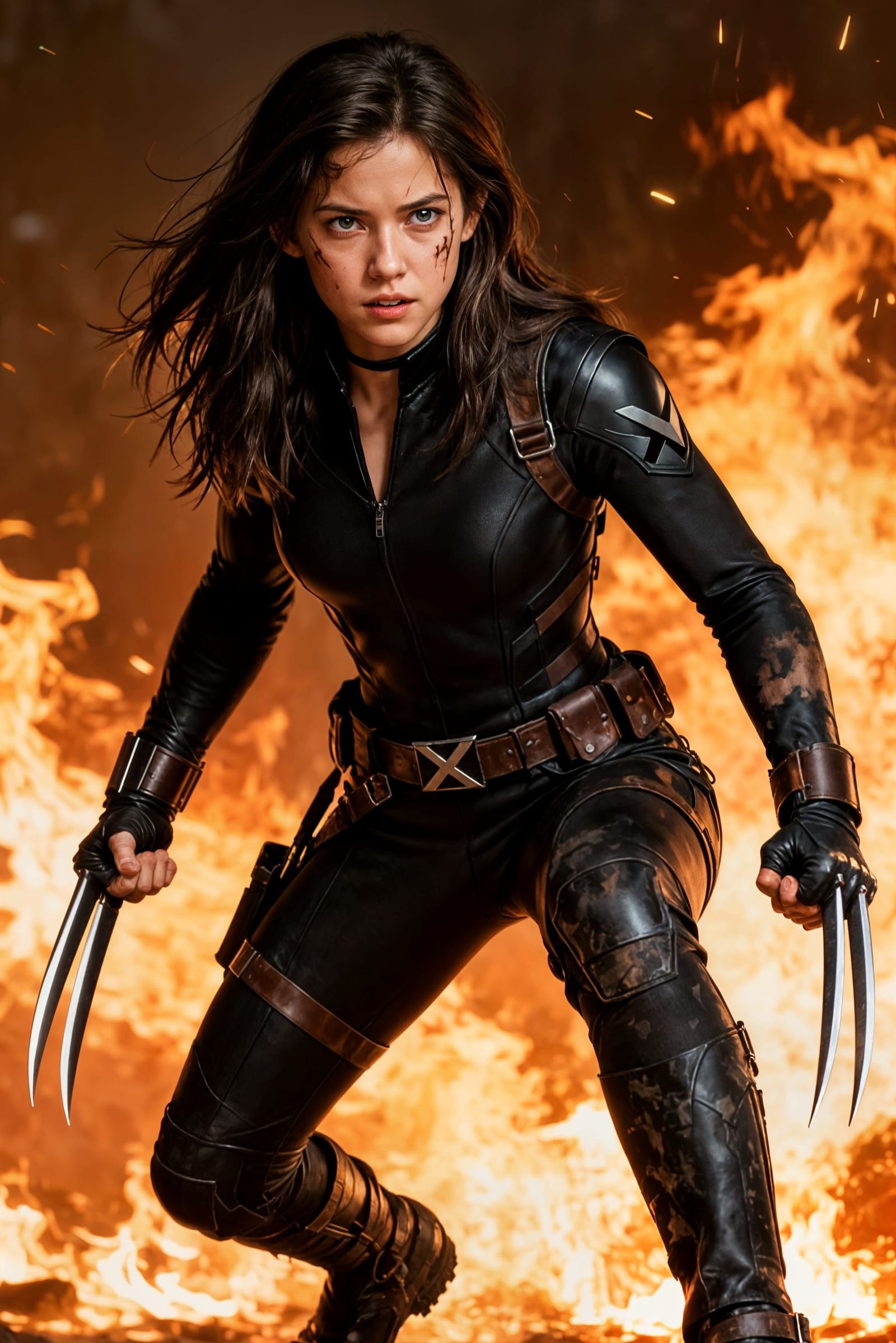 X-23: Deadly Mutant Assassin in Hyperrealistic Comic Style