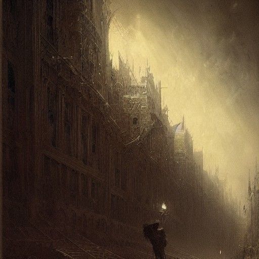 Nightmare Image in Style of Doré and Rutkowski